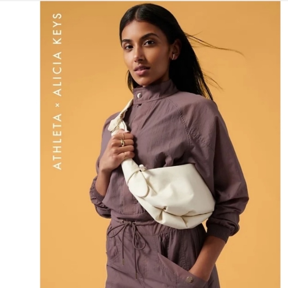 Athleta Cream Shoulder Bag